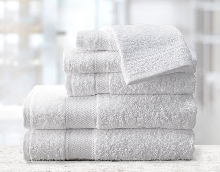 bath towels and washcloths